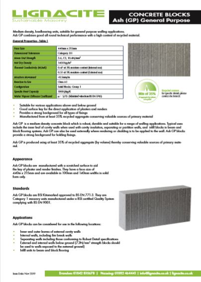 Ash (GP) General Purpose Brochure