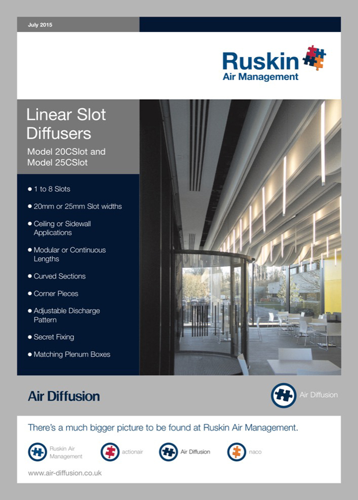 Air Diffusion Linear Slot Diffuser Brochure