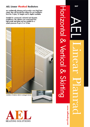 AEL Linear PlanRad Radiators Horizontal & Vertical & Skirting Brochure