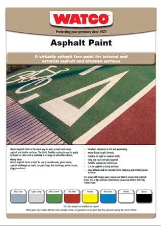 Asphalt Paint Brochure