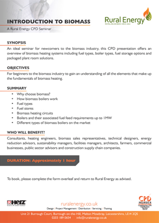 INTRODUCTION TO BIOMASS Brochure