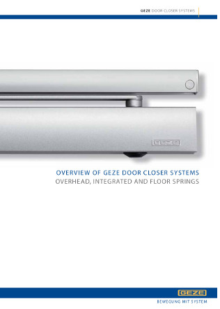 Overview of GEZE door closer systems Brochure