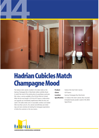 Hadrian Cubicles Match Champagne Mood Brochure