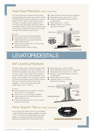 LEVATO Pedestals Brochure