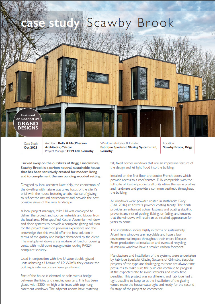 Scawby Brook Case Study Brochure