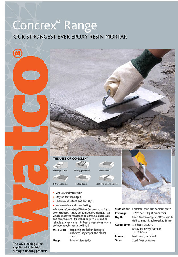 Concrex Range Brochure