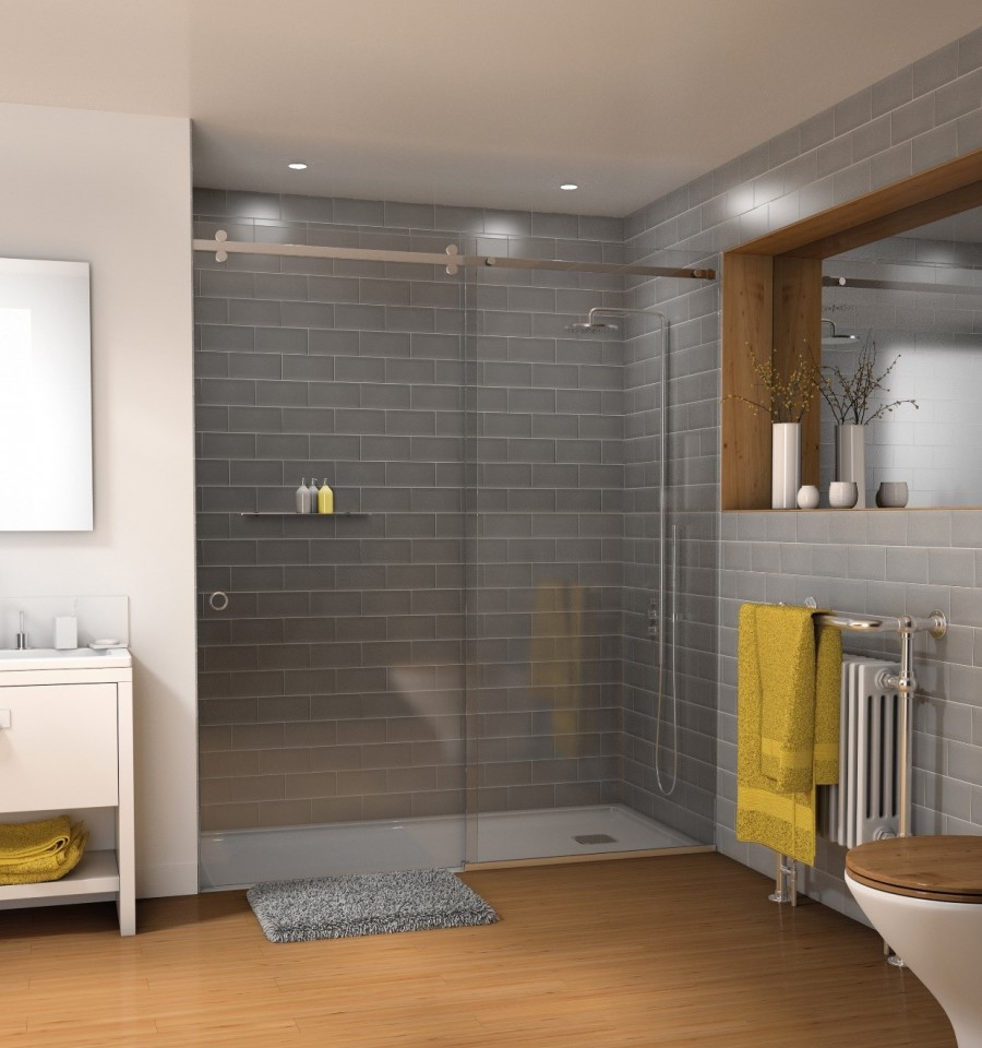 Sliding Shower Door System: Deluxe Serenity Series