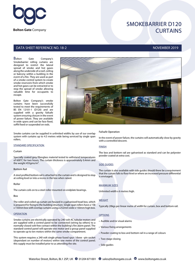 Smokebarrier D120 Brochure