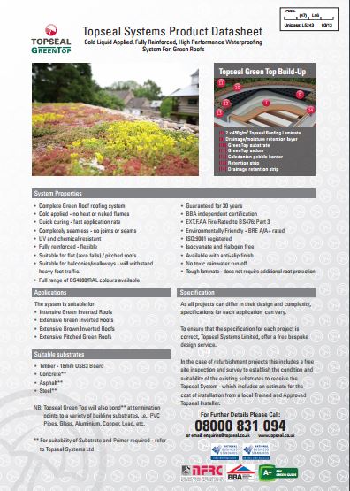 Topseal GreenTop Brochure