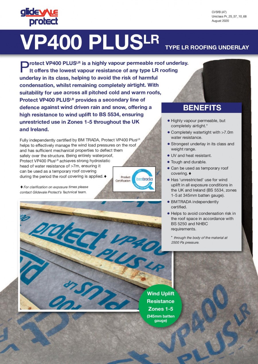Protect Membranes VP400 PLUS Brochure