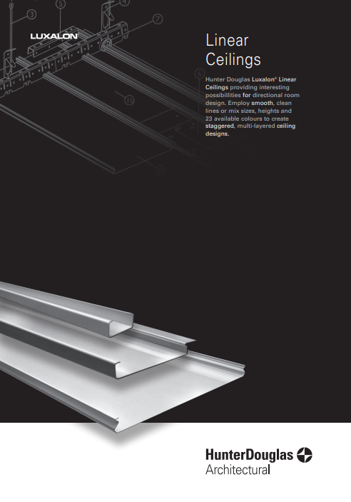 Linear Ceilings Brochure