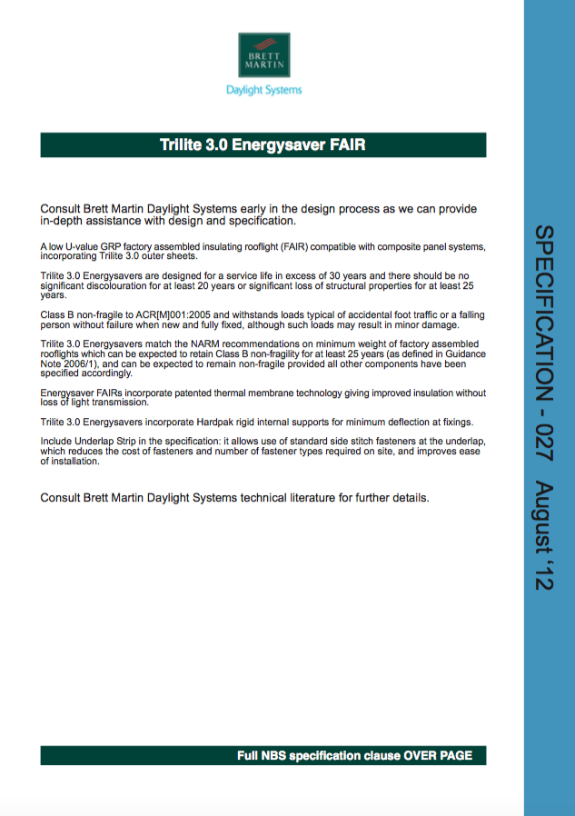 Trilite 3.0 Energysaver FAIR Brochure
